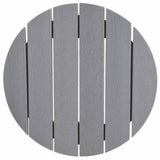 Bar Table Light Grey 55 x 55 x 107 cm Polyethylene 42006609