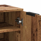 Shoe Cabinet Old Wood 29.5x35x100.5 cm Engineered Wood 856991