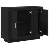 Sideboard Black Oak 92 x 35 x 75 cm Engineered Wood 862750