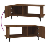 Coffee Table Brown Oak 90x50x40 cm Engineered Wood 817548