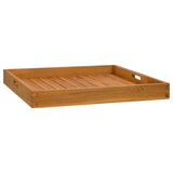 Serving Tray 60x60 cm Solid Teak Wood 315458