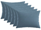 Cushion with Pillow HEERLEN 6 pcs Jeans Blue Fabric 926918