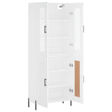 Highboard White 69.5x34x180 cm Engineered Wood 3198345