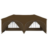 Pop-up Party Tent 575 x 288 x 245 cm Taupe Oxford Fabric 42019905