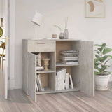 805774 Sideboard Concrete Grey 80x36x75 cm Engineered Wood