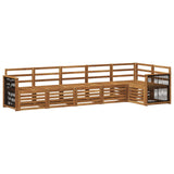 Sectional Sofa Set 5 pcs Natural Solid Acacia Wood 3384410