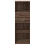 Highboard Brown Oak 45x42.5x124 cm Engineered Wood 846172