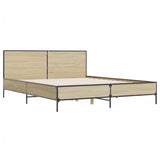 Bed Frame without Mattress Sonoma Oak 140x200 cm 3279998
