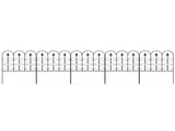 Decorative Garden Fencing, 83cm 5PCs Outdoor Picket Fence Panels, Rustproof Metal Wire T3398P315344