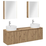 Bathroom Cabinet Set 5 pcs Artisan Oak Engineered Wood 3406454