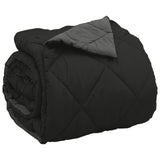 Full Year Duvet Black and Anthracite 220 x 240 cm Microfiber 42025605