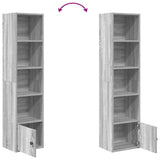 Bookcase Grey Sonoma 31x24x127 cm Engineered Wood 860351