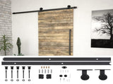 Sliding Door SKIEN Hardware Kit 183 cm Steel Black 145262