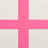 Inflatable Gymnastics Mat with Pump 700x100x20 cm PVC Pink 92688