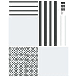 Glass Door Fretwork Black 76 x 3.5 x 201.5 cm Aluminium 42012449