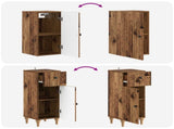 3 Piece Bathroom Cabinet Set ALKMAAR Old Wood Engineered Wood 3417754