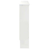 Radiator Cover High Gloss White 112 x 19 x 81.5 cm 884107