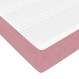 Box Spring Bed with Mattress Pink 140 x 210 cm Fabric 3398748