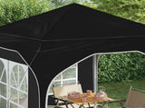 Pop-up Party Tent 192 x 192 x 245 cm Black 42019832
