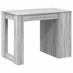 ZNTS Desk with Drawer and Shelf Grey Sonoma 102x62x77.5 cm Engineered Wood 858691