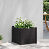 Garden Raised Bed PP Anthracite 43x43x35 cm 313973