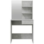 Dressing Table with Mirror Concrete Grey 74.5x40x141 cm 802808