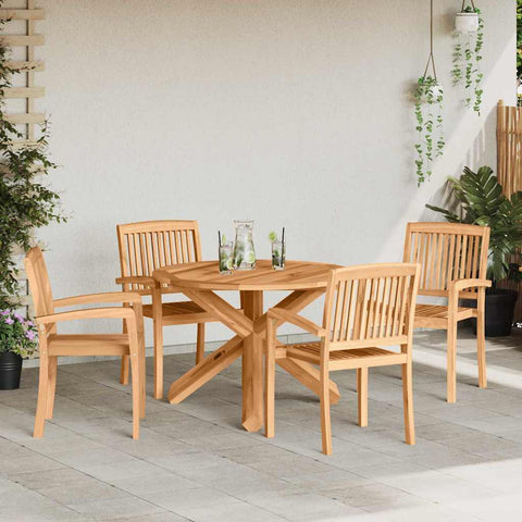 Garden Dining Set 3 pcs Brown Solid Acacia wood 3255792