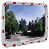 Convex Traffic Mirror Rectangle 60 x 80 cm with Reflectors 141683