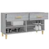 Shoe Cabinet Grey Sonoma 102x35x55 cm Engineered Wood 817568