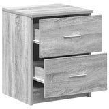 Bedside Cabinets 2 pcs with 2 Drawers Grey Sonoma 40x36x50 cm 858796