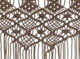 Macrame Curtain Taupe 140x240 cm Cotton 323983