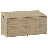 Garden Storage Box Beige 110x50x58 cm Poly Rattan 4104072