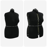 Adjustable Dress Form Female Height Adjustable Black L Velvet 42018609