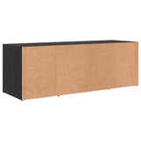 TV Cabinet Set Black 72 x 35 x 37 cm Engineered Wood 875098