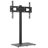 Corner TV Stand 1-Tier for 32-65 Inch Black 379565