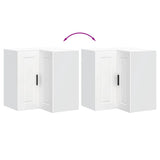 Kitchen Wall Corner Cabinet Porto White Engineered Wood 854097