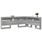 Storage Headboard with Shelf Grey Sonoma 140 cm Engineered Wood 3335490