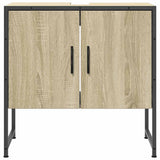 Bathroom Sink Cabinet Sonoma Oak 60x33x60 cm Engineered Wood 842457