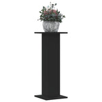 Plant Stands 2 pcs Black 30x30x80 cm Engineered Wood 3307865