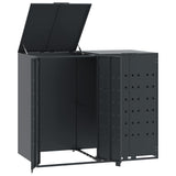 Wheelie Bin Storage for 2 Bins Anthracite 138x79x117 cm Steel 3279982