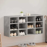 Shoe Cabinet Concrete grey 103 x 30 x 51 cm Engineered wood 808706