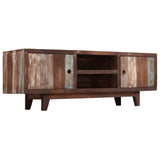 244960 TV Cabinet Solid Acacia Wood Vintage 118x30x40 cm