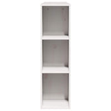 Headboard with Storage White 135 cm Solid Wood Pine 855634