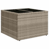 Outdoor Sofa with Cushion 6 pcs Light Grey Poly Rattan 3345332