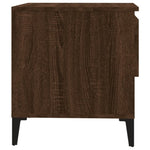 ZNTS Side Table Brown Oak 50x46x50 cm Engineered Wood 819562