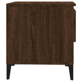 ZNTS Side Table Brown Oak 50x46x50 cm Engineered Wood 819562