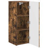 TV Wall Cabinet Smoked Oak 30 x 31 x 80 cm Engineered Wood 892299