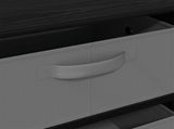 Sideboard with Drawer Black Oak 60 x 33.5 x 84 cm 8000469