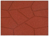 Stepping Stone 6 pcs Red 40.5 x 40.5 x 2 cm Rubber 42030073