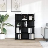 Storage Cube Organiser with 12 Cubes Black PP 340546